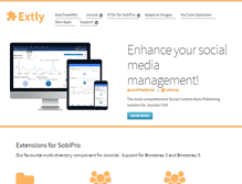 Tablet Screenshot of extly.com